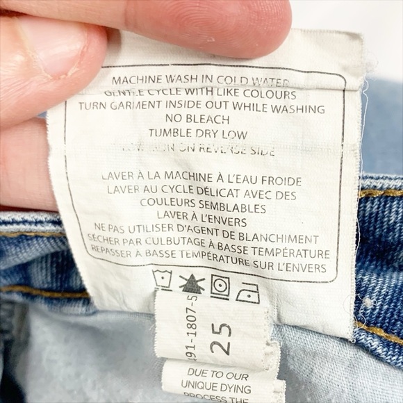 👖 Bluenotes High Rise Mom Jeans (25) 100% Cotton Light Wash Denim 👖 - Picture 8 of 8